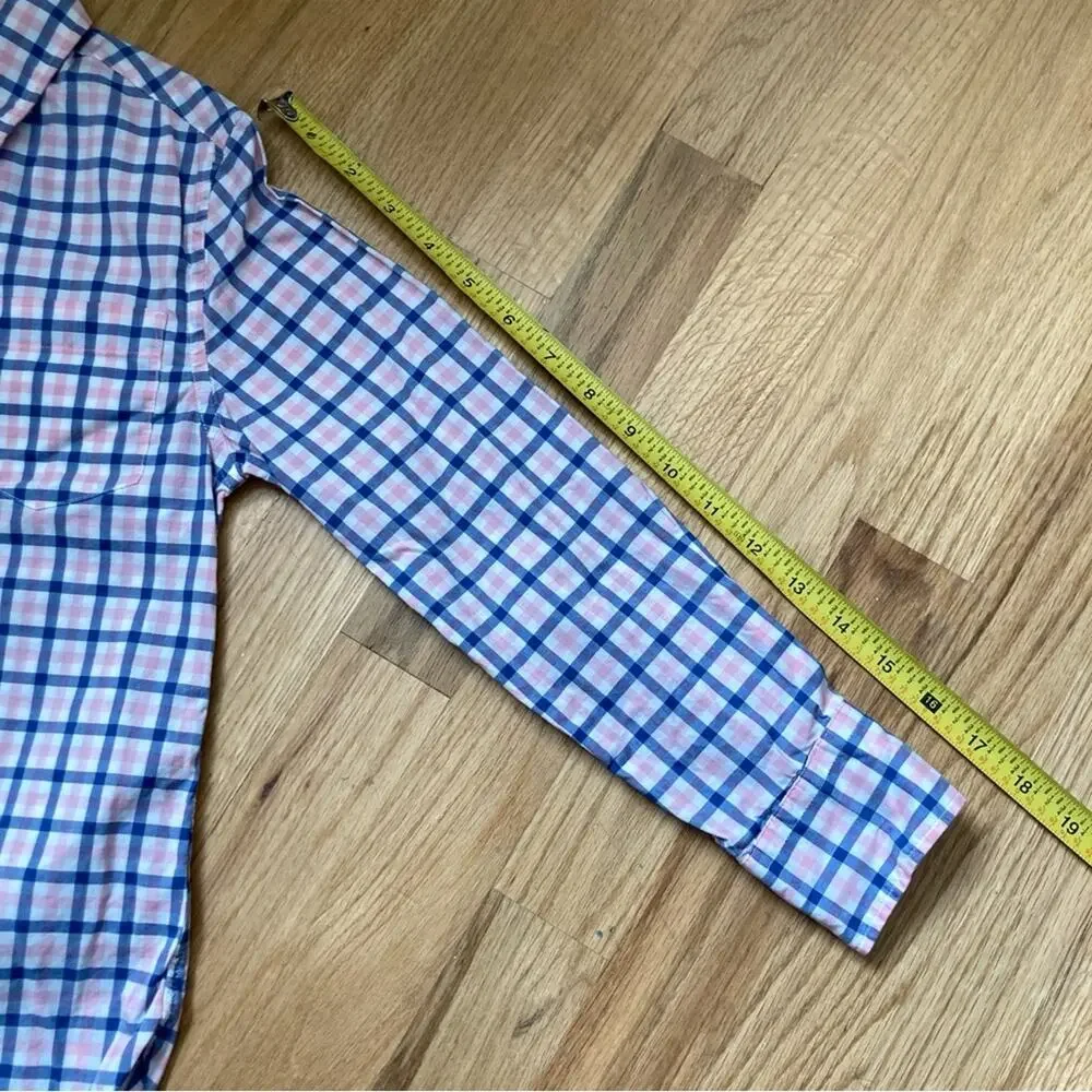 Crewcuts Kids Plaid Button Down Shirt in Blue and Pink Boys Size 8